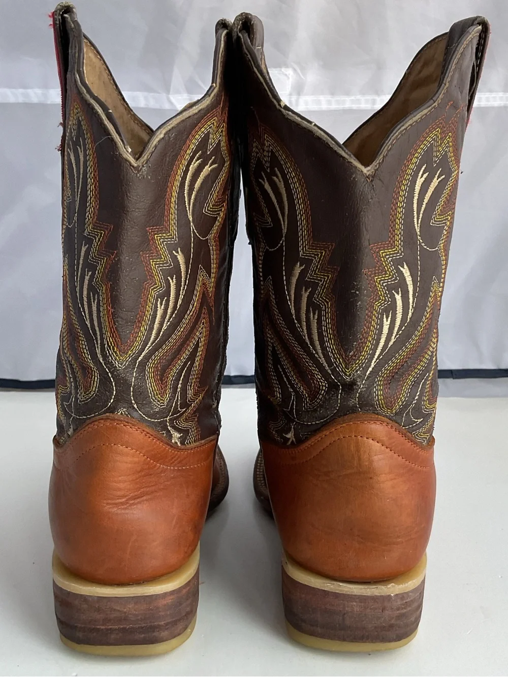 F.A.M.A. Cowboy Boots Made In Mexico Genuine Lizard Leather Men's Size 8.5
